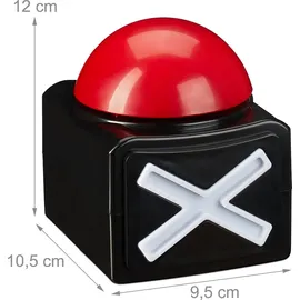 Relaxdays Buzzer mit Sound und Licht