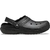 Crocs Classic Fuzz Lined Glitter Clog in Schwarz, 39