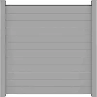 GROJA Lumino Steckzaun Quadratisch Silbergrau 180 cm x 180 cm x 2 cm