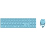 Rapoo 9850M blau (DE, Kabellos), Tastatur, Blau
