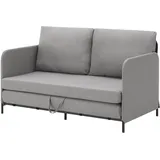 [en.casa] - Bettsofa, Soini mit Liegefunktion Hellgrau