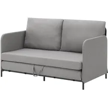 [en.casa] - Bettsofa, Soini mit Liegefunktion Hellgrau
