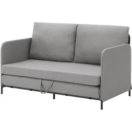 [en.casa] - Bettsofa, Soini mit Liegefunktion Hellgrau