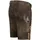 Nübler Trachtenlederhose NÜBLER "Lederhosen kurz Latz Hudson", Herren, Gr. 52, EURO, braun, Obermaterial: 100% Lammleder LEL., Hosen