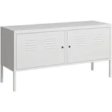 [en.casa] Sideboard Pyhtää 118 x 40 x 60 cm Weiß