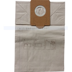 Staubsaugerbeutel, Papierfilterbeutel FA 2 für Nilco S 20 , mit Staubverschluss, keine Originaltüte