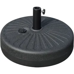 Outsunny Schirmständer HDPE, Stahl