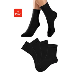 H.I.S Socken, (Packung, 4 Paar), in unterschiedlichen Farbzusammenstellungen H.I.S schwarz 27-30