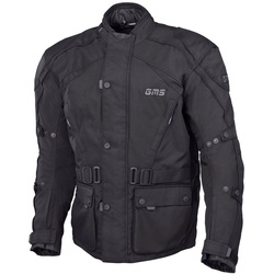 GMS Twister Motorrad Textiljacke, schwarz, Größe 10XL für Männer