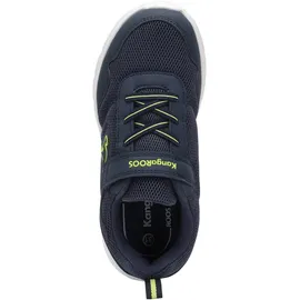 KangaROOS "K-ETK POSSUM EV", Mädchen, Gr. 33, blau (dk navy, sulphur spring), Mesh, Synthetik, Schuhe Sneaker