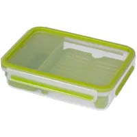 Emsa Clip & Go Lunchbox, Grün, Transparent,