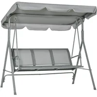 Outsunny - Hollywoodschaukel - 170Lx110Wx153Hcm - Grau,
