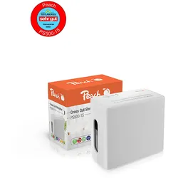 Peach Aktenvernichter SuperSilent | ~40dB leise | 6 Blatt | 9 Liter/50 Blatt | 4 x 38 mm Partikelgröße (P-4),  A4 ca. 400 Partikel | Dauerbetrieb 10 min | DSGVO konform | PS500-15