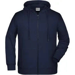 Herren Hoody Sweatjacke - Farbe blau - Größe S