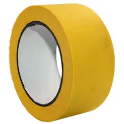 Vago-Tools 20 Rollen Schutzband 33m Abklebeband gerillt gelb