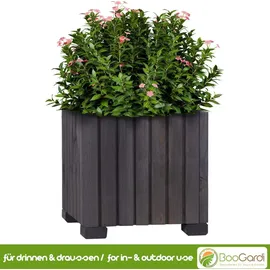 BooGardi Blumenkasten mit Einsatz · Anthrazit 25cm x 25cm x 25cm · 4 Farben 3 Größen · Pflanzgefäß für · · Terrasse