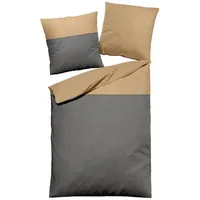 DORMISETTE Bettwäsche Flanell (BL 135x200 cm) - gold -