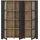 Forte Highboard Bohol 151,1 x 160,6 x 42 cm Riviera Eiche / Schwarz