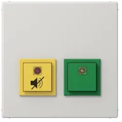Jung NRSLS0834DZELG Notrufsystem Dienstzimmereinheit, Serie LS, lichtgrau