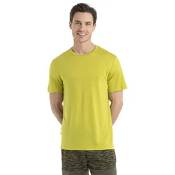 Icebreaker Funktions-Tshirt Sphere II SS - Merinowolle, Cool-Lite - feuchtigkeitsregulierend - lime/gelb Herren