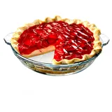 karadrova Pie Form Klein, Glas Pie Form mit Griffen -16cm 550ml, Rund Pie Dish für 1 Person