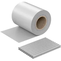 Wiltec Sichtschutz Streifen 35 x 19 cm grau PVC 450g/m2 20 St.