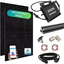 myvoltaics MyPfannendach Balkonkraftwerk 880+ Watt – Premium transparent Variante