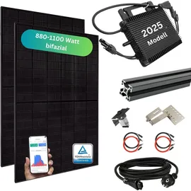 myvoltaics MyPfannendach Balkonkraftwerk 880+ Watt – Premium transparent Variante