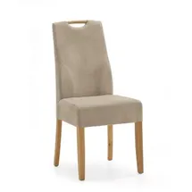 Niehoff Polsterstuhl Eiche Mikrofaser beige