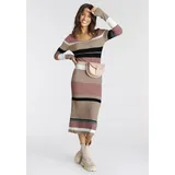 LAURA SCOTT Strickkleid Beige/Rosa 38