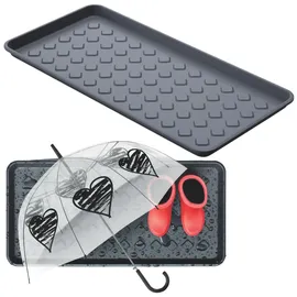 Prosperplast Dry Pad Multifunktionstablett, Maße (mm) 716 x 348 x 33 cm, schwarz