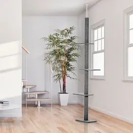 PawHut Kratzbaum 43 x 27 x 260 cm grau