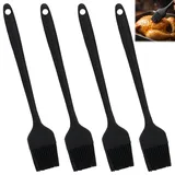 4 Stück Silikonpinsel Set 21cm – Hitzebeständige Küchenpinsel und Grillpinsel aus BPA-freiem Silikon, Vielseitiges Silikonpinsel Küche Set für Backen, Kochen & Marinieren