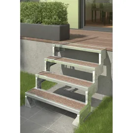 DOLLE Außentreppe Gardentop 216-264 cm Aluminium