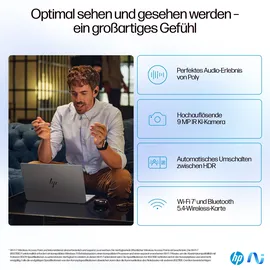 HP OmniBook Ultra 14-fd0094ng, Meteor Silver, Ryzen AI 9 365, 16GB RAM, 1TB SSD, DE (AU1K1EA#ABD)