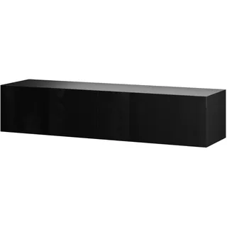 Planetmöbel TV Board WEST Schwarz 140 cm