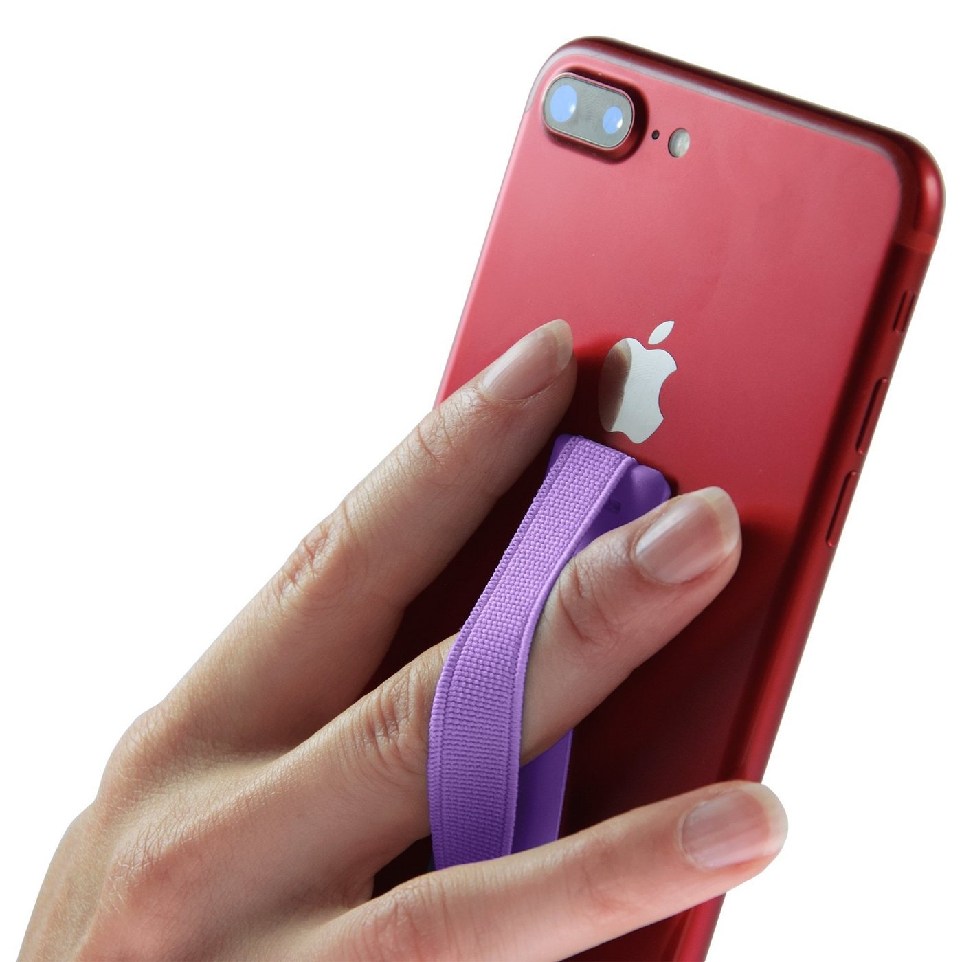 PhoneNatic Universal Finger-Halterung für Smartphones / Tablets Handy-Halterung lila