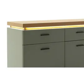 MCA Furniture Sideboard 156 x 83 x 44 cm Salbei grün