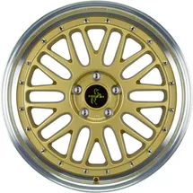 Keskin Tuning KT22 Gold Lip Polish 8x18 ET 40 5/114.3 Alufelge Gold