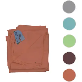 MCW Seitenwand für Pergola Calpe 4 Stück 4 x 4 m Terracotta-Braun