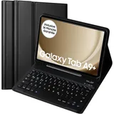 Für Samsung Tablet A9 Plus Tastatur -Für Galaxy Tab A9+ Hülle mit Tastatur, (Deutsches) TastaturHülle Magnetische Kabelloser Bluetooth Abnehmbar für Samsung Galaxy Tab А9+ Tablet 2023 11 Zoll, Schwarz