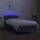 vidaXL Boxspringbett 90 x 200 cm Dunkelgrau