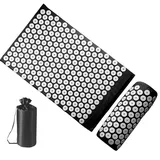 Meditationsmatte, Massageset, Druck Rückenmatte, Meditationszubehör, Spike Matte Massagematte Set Nackenschmerzen Linderung Reise Massagematte Yoga Massage Zubehör Tragbare Meditationsmatte