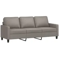 VidaXL 3-Sitzer-Sofa Taupe 180 cm Stoff