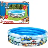 Paw Patrol Pool, Aufblasbarer Pool, Kinderbecken, Gartenpool, Mehrfarbiger Runder Pool, 100 cm