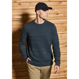 STREET ONE Rundhalspullover Blau XL