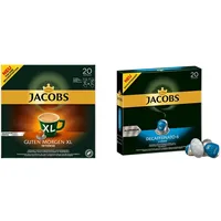 Jacobs Kaffeekapseln Guten Morgen XL Intense - 10er Pack (10 x 20 Getränke) & Kaffeekapseln Lungo Decaffeinato- Intensität 6- 200 Nespresso kompatible Kapseln, 10er Pack, 10 x 20 Getränke