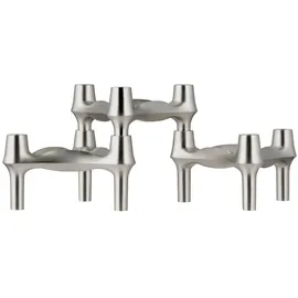 STOFF Nagel Kerzenständer-Set BMF chrom Silber