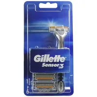 Gillette Sensor 3 Rasierer + Rasierklingen 6 Stück