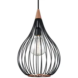 Halo Design - Drops Pendelleuchte Ø30 Black/Dark Wood